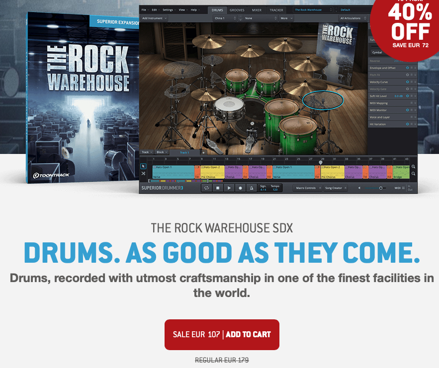 Toontrack The Rock Warehouse SDX